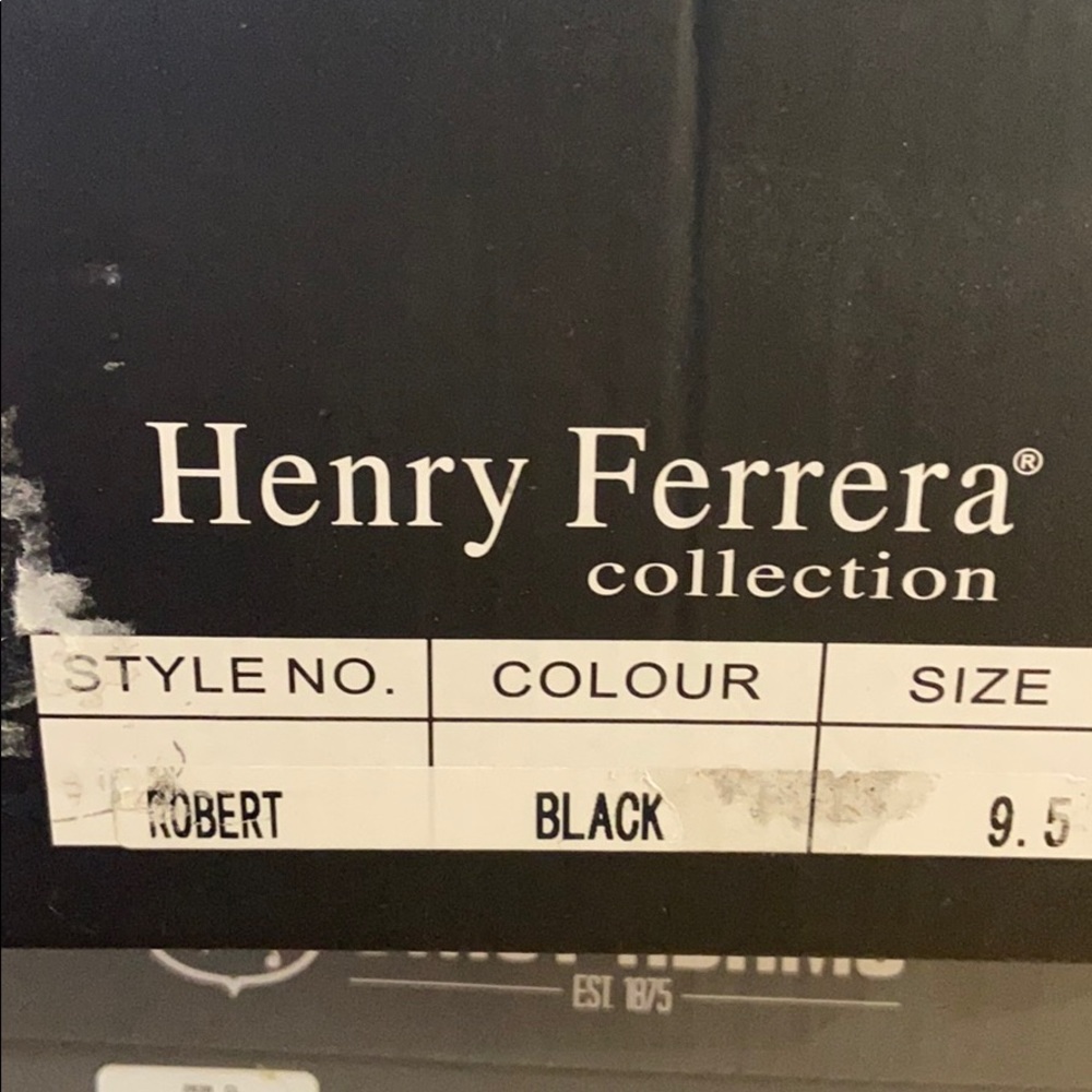 Henry Ferrera collection suede black shoes used